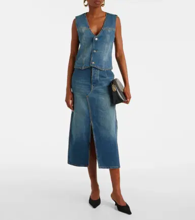 Victoria Beckham Denim vest | Thumbnail 4 Victoria Beckham Denim vest | Thumbnail 4