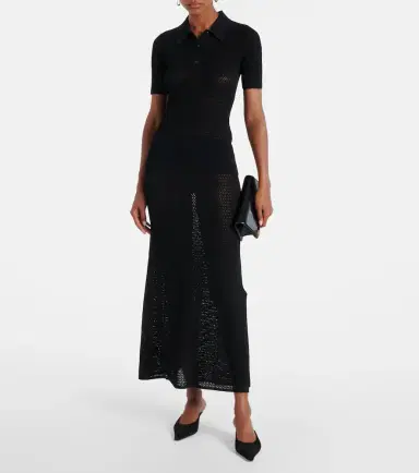 Victoria Beckham Pointelle polo shirt | Thumbnail 2 Victoria Beckham Pointelle polo shirt | Thumbnail 2
