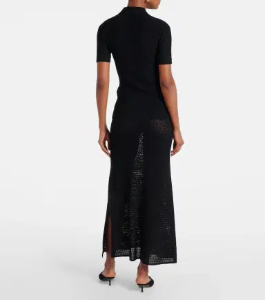 Victoria Beckham Pointelle polo shirt | Thumbnail 3 Victoria Beckham Pointelle polo shirt | Thumbnail 3