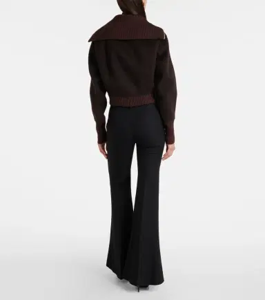 Victoria Beckham Wool and cashmere bomber jacket | Thumbnail 2 Victoria Beckham Wool and cashmere bomber jacket | Thumbnail 2