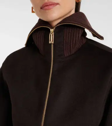 Victoria Beckham Wool and cashmere bomber jacket | Thumbnail 3 Victoria Beckham Wool and cashmere bomber jacket | Thumbnail 3