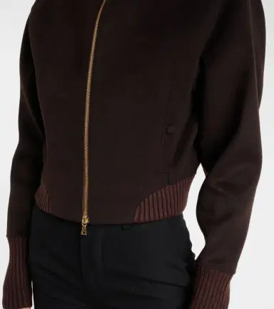 Victoria Beckham Wool and cashmere bomber jacket | Thumbnail 4 Victoria Beckham Wool and cashmere bomber jacket | Thumbnail 4