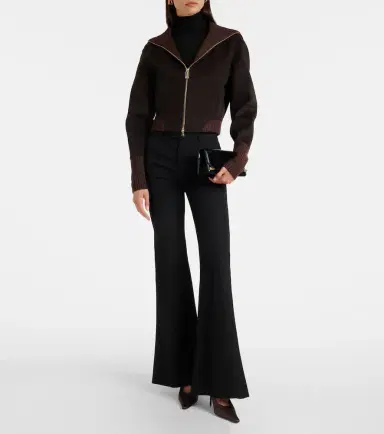 Victoria Beckham Wool and cashmere bomber jacket | Thumbnail 5 Victoria Beckham Wool and cashmere bomber jacket | Thumbnail 5