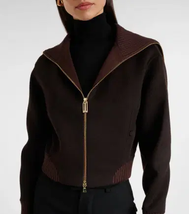 Victoria Beckham Wool and cashmere bomber jacket | Thumbnail 6 Victoria Beckham Wool and cashmere bomber jacket | Thumbnail 6