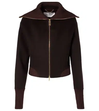 Victoria Beckham Wool and cashmere bomber jacket | Thumbnail 1 Victoria Beckham Wool and cashmere bomber jacket | Thumbnail 1