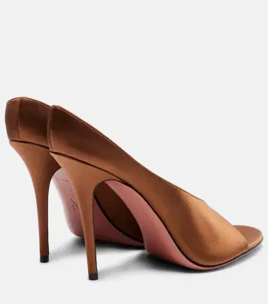 Amina Muaddi Anok 105 satin mules | Thumbnail 2 Amina Muaddi Anok 105 satin mules | Thumbnail 2