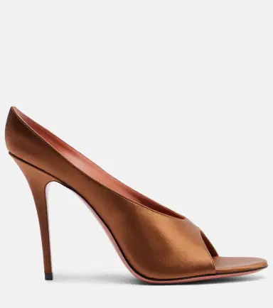 Amina Muaddi Anok 105 satin mules | Thumbnail 3 Amina Muaddi Anok 105 satin mules | Thumbnail 3