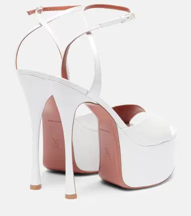 Amina Muaddi Aya 155 patent leather platform sandals | Thumbnail 4 Amina Muaddi Aya 155 patent leather platform sandals | Thumbnail 4