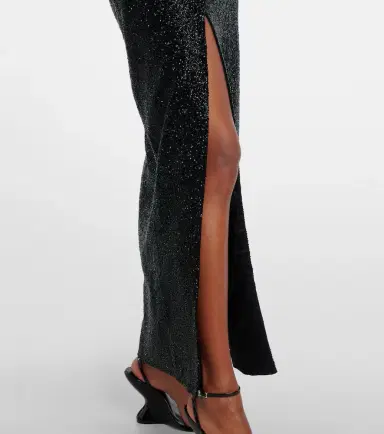 Clio Peppiatt Mariposa embellished halterneck gown | Thumbnail 3 Clio Peppiatt Mariposa embellished halterneck gown | Thumbnail 3