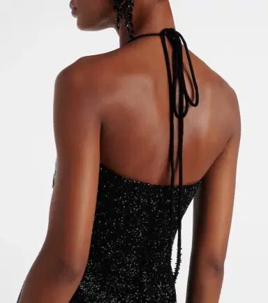 Clio Peppiatt Mariposa embellished halterneck gown | Thumbnail 5 Clio Peppiatt Mariposa embellished halterneck gown | Thumbnail 5