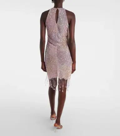 Clio Peppiatt Fringed sequined minidress | Thumbnail 3 Clio Peppiatt Fringed sequined minidress | Thumbnail 3