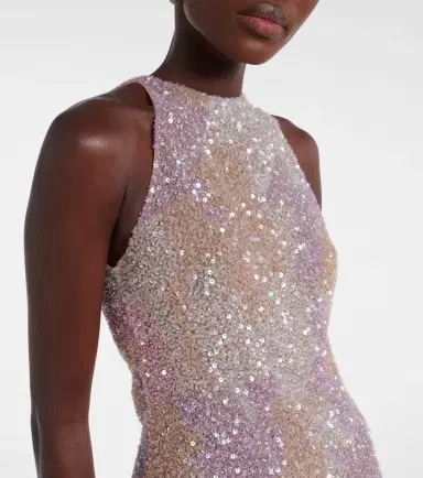 Clio Peppiatt Fringed sequined minidress | Thumbnail 4 Clio Peppiatt Fringed sequined minidress | Thumbnail 4