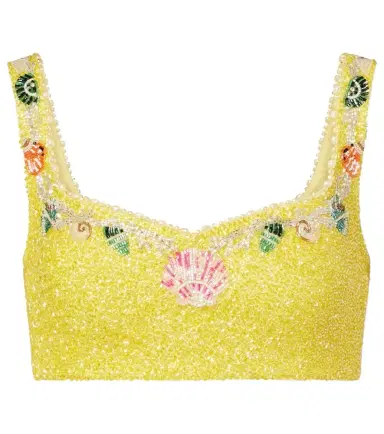 Clio Peppiatt Marina embellished crop top | Thumbnail 1 Clio Peppiatt Marina embellished crop top | Thumbnail 1
