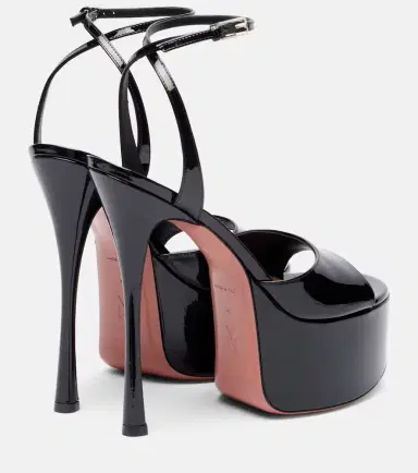 Amina Muaddi Aya 155 patent leather platform sandals | Thumbnail 2 Amina Muaddi Aya 155 patent leather platform sandals | Thumbnail 2
