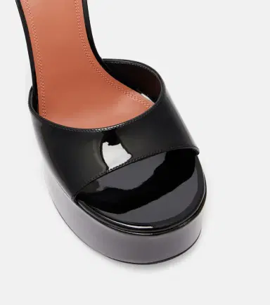 Amina Muaddi Aya 155 patent leather platform sandals | Thumbnail 4 Amina Muaddi Aya 155 patent leather platform sandals | Thumbnail 4
