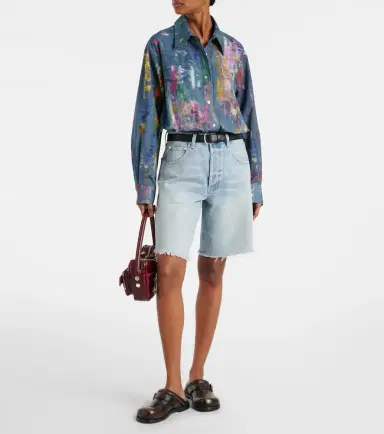 Citizens of Humanity Ayla mid-rise denim shorts | Thumbnail 3 Citizens of Humanity Ayla mid-rise denim shorts | Thumbnail 3