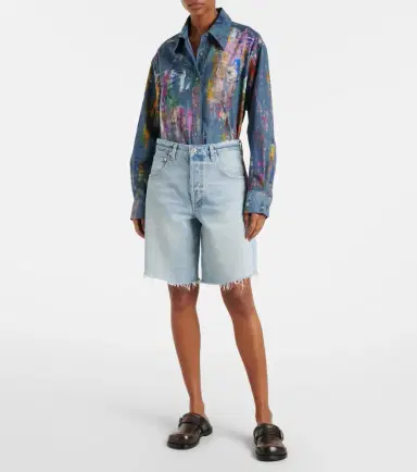 Citizens of Humanity Ayla mid-rise denim shorts | Thumbnail 4 Citizens of Humanity Ayla mid-rise denim shorts | Thumbnail 4