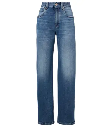Brunello Cucinelli Low-rise straight jeans | Thumbnail 1 Brunello Cucinelli Low-rise straight jeans | Thumbnail 1