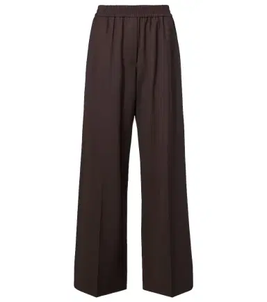 Brunello Cucinelli Wool-blend high-rise wide-leg pants | Thumbnail 1 Brunello Cucinelli Wool-blend high-rise wide-leg pants | Thumbnail 1