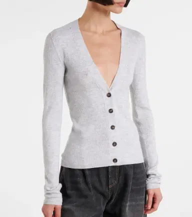 Brunello Cucinelli Ribbed-knit cardigan | Thumbnail 4 Brunello Cucinelli Ribbed-knit cardigan | Thumbnail 4
