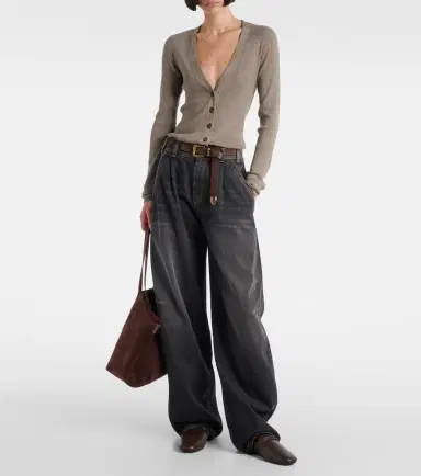 Brunello Cucinelli Ribbed-knit lamé cardigan | Thumbnail 6 Brunello Cucinelli Ribbed-knit lamé cardigan | Thumbnail 6