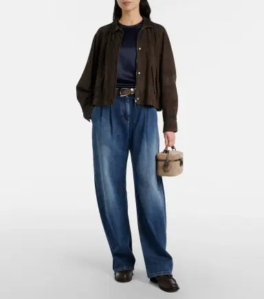 Brunello Cucinelli Mid-rise wide-leg jeans | Thumbnail 4 Brunello Cucinelli Mid-rise wide-leg jeans | Thumbnail 4