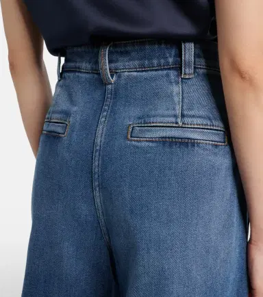 Brunello Cucinelli Mid-rise wide-leg jeans | Thumbnail 5 Brunello Cucinelli Mid-rise wide-leg jeans | Thumbnail 5