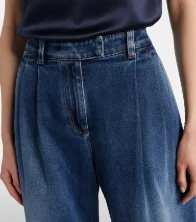 Brunello Cucinelli Mid-rise wide-leg jeans | Thumbnail 6 Brunello Cucinelli Mid-rise wide-leg jeans | Thumbnail 6