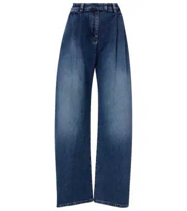 Brunello Cucinelli Mid-rise wide-leg jeans | Thumbnail 1 Brunello Cucinelli Mid-rise wide-leg jeans | Thumbnail 1