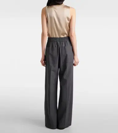 Brunello Cucinelli Wool-blend wide-leg pants | Thumbnail 3 Brunello Cucinelli Wool-blend wide-leg pants | Thumbnail 3
