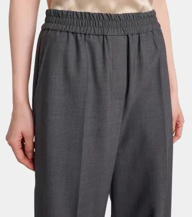 Brunello Cucinelli Wool-blend wide-leg pants | Thumbnail 5 Brunello Cucinelli Wool-blend wide-leg pants | Thumbnail 5