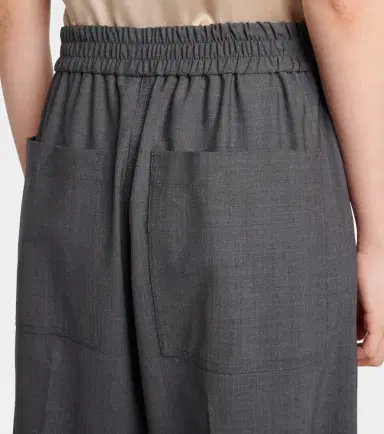 Brunello Cucinelli Wool-blend wide-leg pants | Thumbnail 6 Brunello Cucinelli Wool-blend wide-leg pants | Thumbnail 6