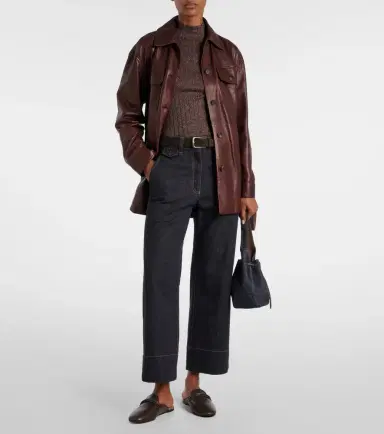 Brunello Cucinelli High-rise wide-leg jeans | Thumbnail 2 Brunello Cucinelli High-rise wide-leg jeans | Thumbnail 2