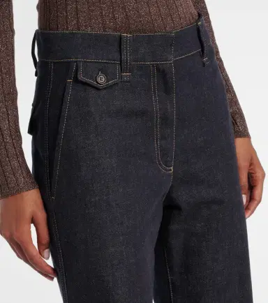 Brunello Cucinelli High-rise wide-leg jeans | Thumbnail 5 Brunello Cucinelli High-rise wide-leg jeans | Thumbnail 5