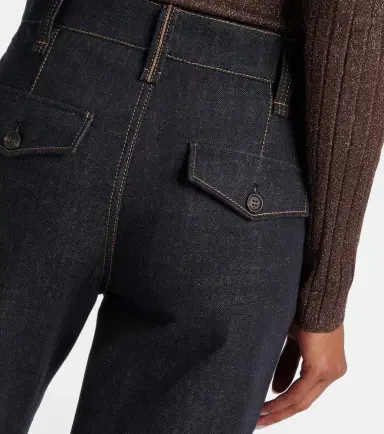 Brunello Cucinelli High-rise wide-leg jeans | Thumbnail 6 Brunello Cucinelli High-rise wide-leg jeans | Thumbnail 6