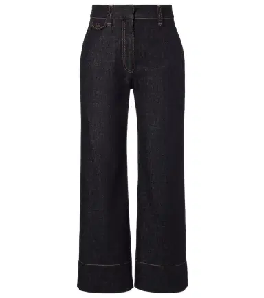 Brunello Cucinelli High-rise wide-leg jeans | Thumbnail 1 Brunello Cucinelli High-rise wide-leg jeans | Thumbnail 1