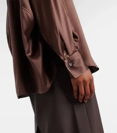 Brunello Cucinelli Silk satin blouse | Thumbnail 2 Brunello Cucinelli Silk satin blouse | Thumbnail 2