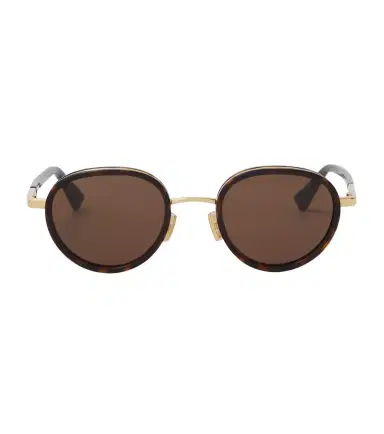 Bottega Veneta Forte Panthos round sunglasses | Thumbnail 1 Bottega Veneta Forte Panthos round sunglasses | Thumbnail 1