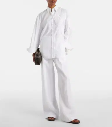 Brunello Cucinelli Cotton wide-leg pants | Thumbnail 2 Brunello Cucinelli Cotton wide-leg pants | Thumbnail 2