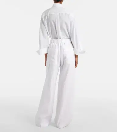 Brunello Cucinelli Cotton wide-leg pants | Thumbnail 5 Brunello Cucinelli Cotton wide-leg pants | Thumbnail 5