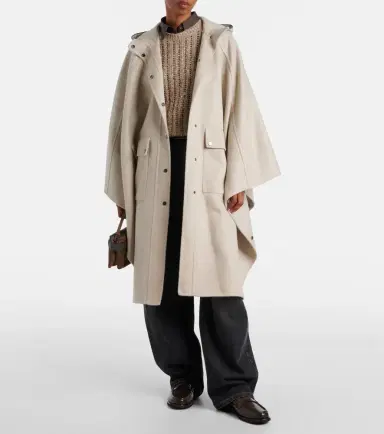 Brunello Cucinelli Hooded cashmere cape | Thumbnail 4 Brunello Cucinelli Hooded cashmere cape | Thumbnail 4