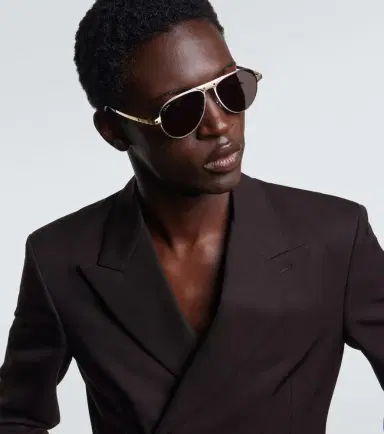 Cartier Eyewear Collection Santos De Cartier aviator sunglasses | Thumbnail 4 Cartier Eyewear Collection Santos De Cartier aviator sunglasses | Thumbnail 4