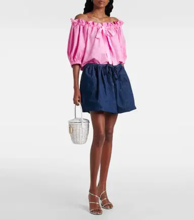 Patou Bow-detail cotton jersey top | Thumbnail 2 Patou Bow-detail cotton jersey top | Thumbnail 2