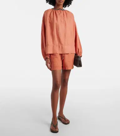 Brunello Cucinelli Linen and cotton Bermuda shorts | Thumbnail 3 Brunello Cucinelli Linen and cotton Bermuda shorts | Thumbnail 3