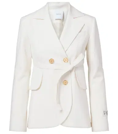 Patou Double-breasted belted wool-blend blazer | Thumbnail 1 Patou Double-breasted belted wool-blend blazer | Thumbnail 1