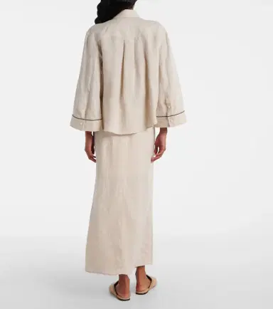 Brunello Cucinelli Monili linen shirt | Thumbnail 6 Brunello Cucinelli Monili linen shirt | Thumbnail 6