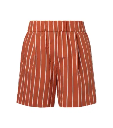 Brunello Cucinelli Striped cotton-blend Bermuda shorts | Thumbnail 1 Brunello Cucinelli Striped cotton-blend Bermuda shorts | Thumbnail 1