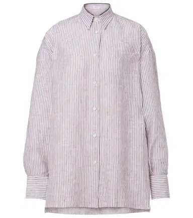 Brunello Cucinelli Monili striped linen shirt | Thumbnail 1 Brunello Cucinelli Monili striped linen shirt | Thumbnail 1