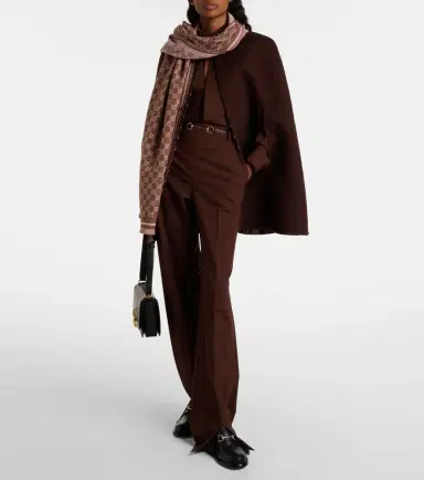 Gucci GG wool-blend jacquard scarf | Thumbnail 5 Gucci GG wool-blend jacquard scarf | Thumbnail 5