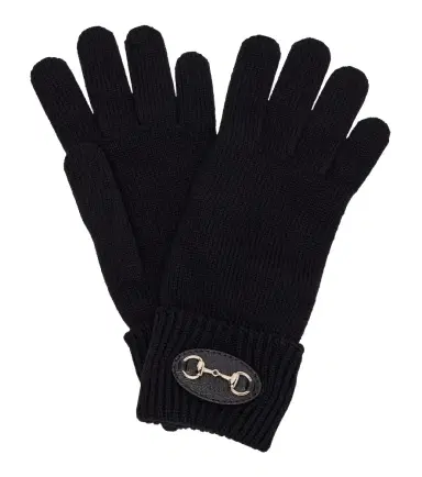Gucci Horsebit ribbed-knit wool gloves | Thumbnail 1 Gucci Horsebit ribbed-knit wool gloves | Thumbnail 1